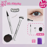 Load image into Gallery viewer, Korean Makeup 3-in-1 Lower Eyelashes Stamp Eyeliner Pen, Water- and Sweatproof
