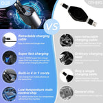 Load image into Gallery viewer, 4-in-1 Retractable Car Charger
