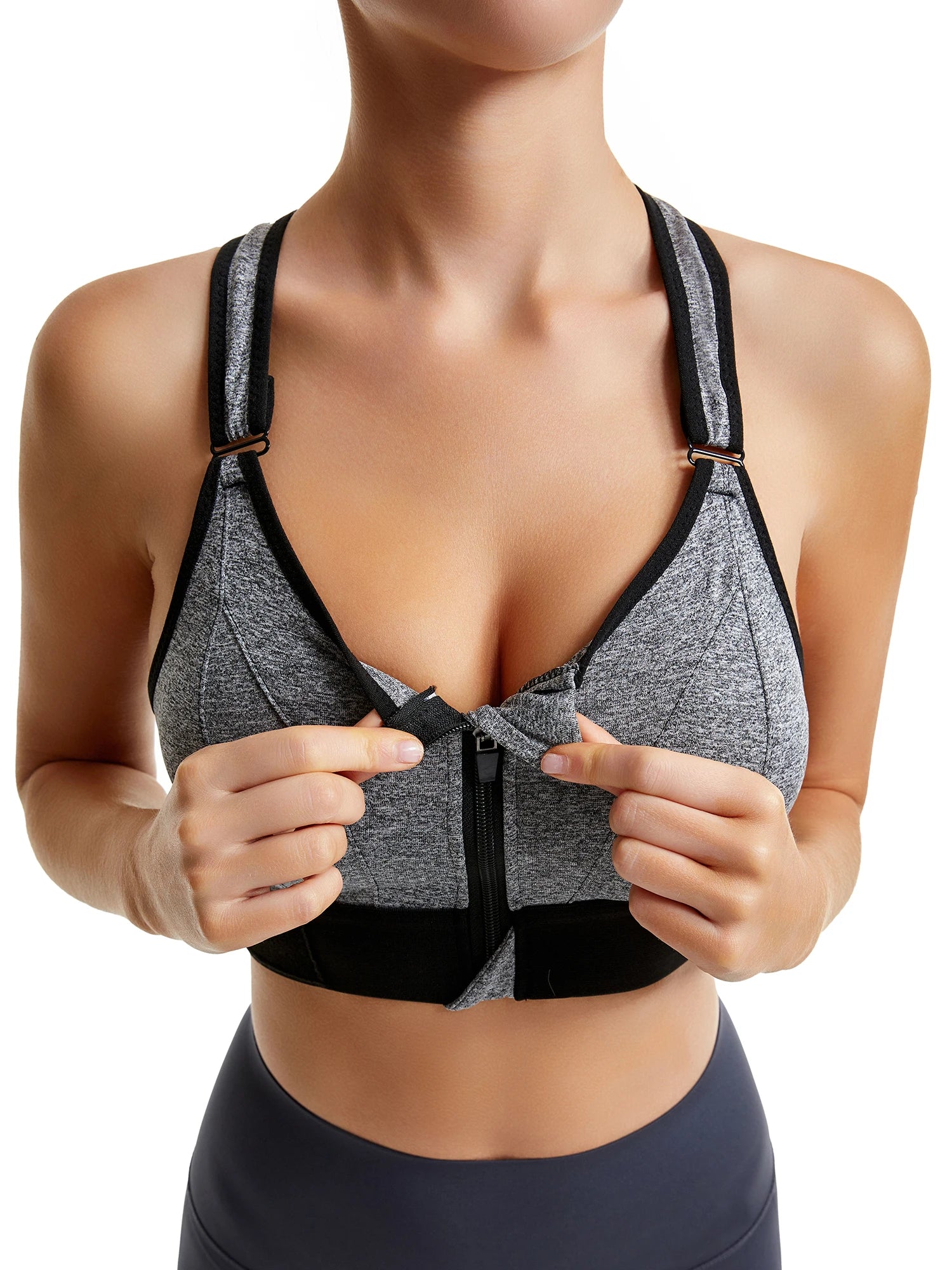 Shockproof Women's Sports Bra with Adjustable Straps