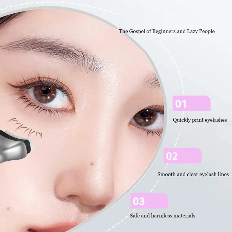 Korean Makeup 3-in-1 Lower Eyelashes Stamp Eyeliner Pen, Water- and Sweatproof